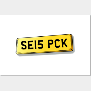 SE15 PCK Peckham Number Plate Posters and Art